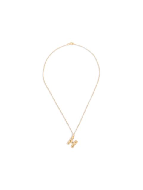 H pendant necklace