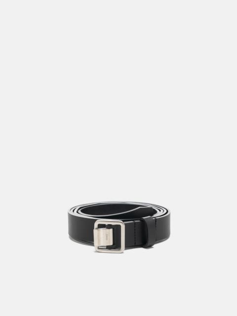 Leather Narrow Belt Black