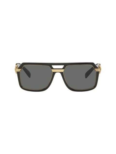 Black Vintage Icon Pilot Sunglasses