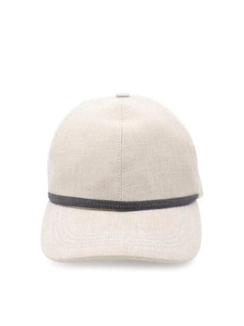 Linen baseball cap