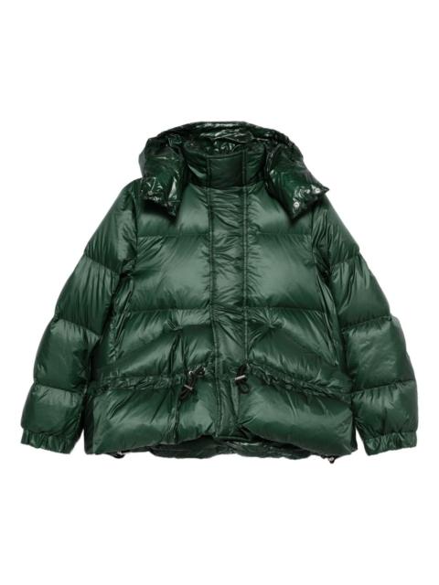 hooded quilted puffer jacket
