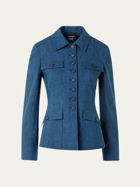 Delia Stretch Denim Jacket