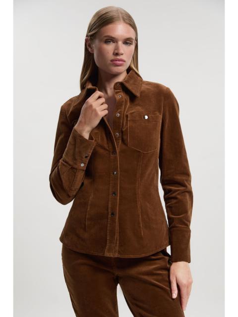 Stretch Cord Tailored Shirt