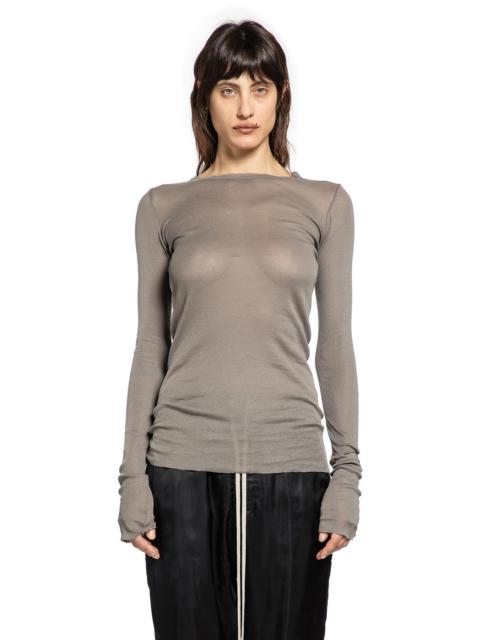 Temple Rib Ls Tee In Mini Rib Jersey