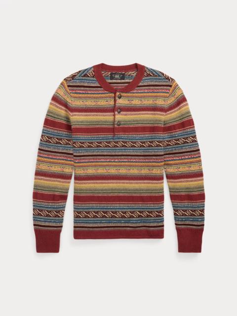 Wool-Blend Henley Sweater