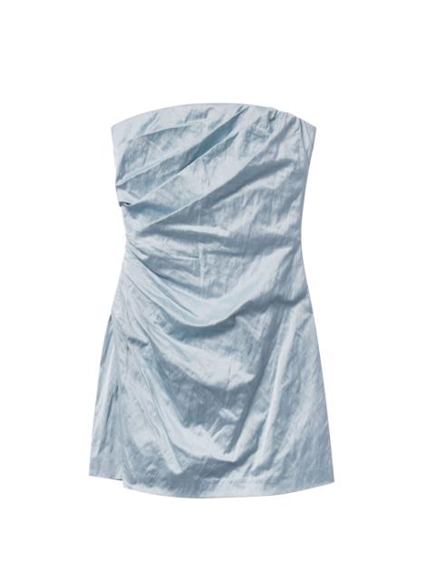 Evie Strapless Satin Mini Dress