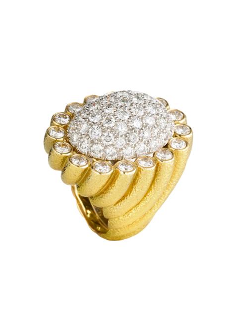 Diamond Sunburst Ring