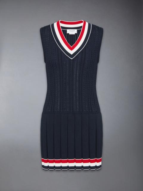 CRICKET RWB STRIPE BABY LADDER CABLE MINI DRESS