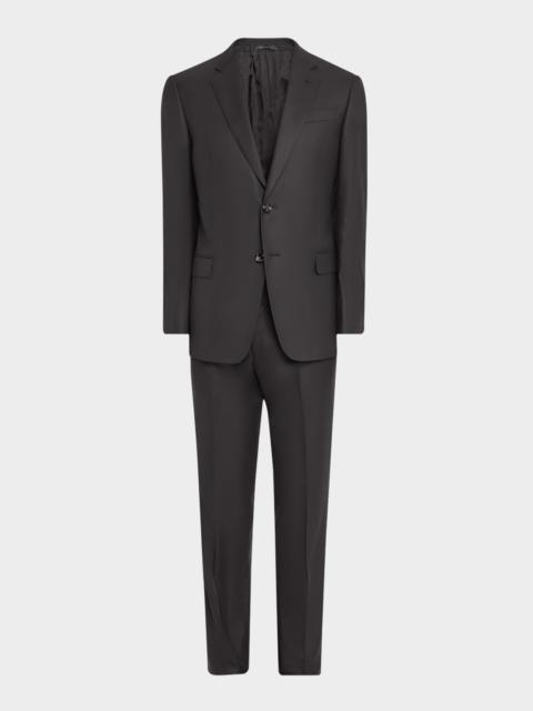 Men's Basic Wool Two-Piece Suit
