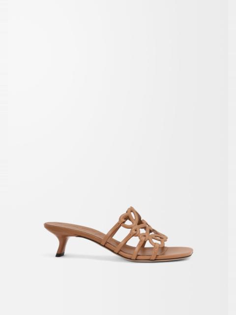 Petal Anagram slide in soft calfskin