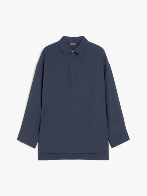 VARESE Linen canvas polo shirt