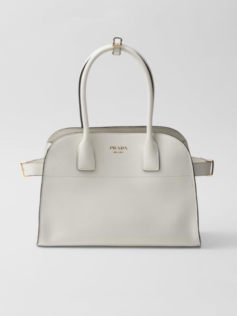 Medium leather tote bag