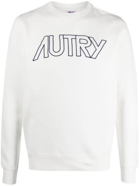logo-embroidered cotton sweatshirt