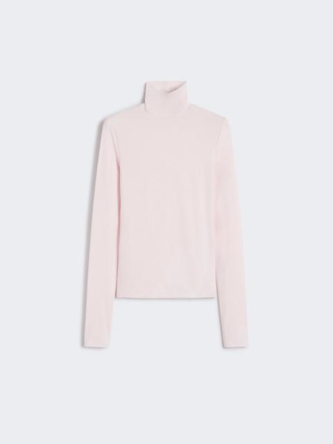 STONE Skintight jersey polo-neck sweater