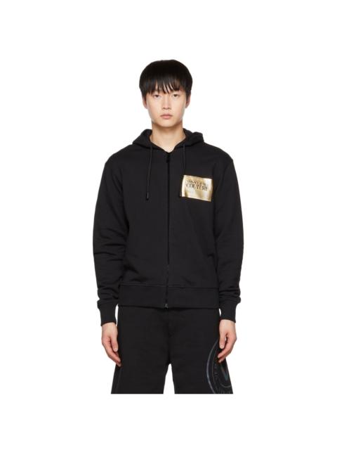 Black Graphic Print Hoodie