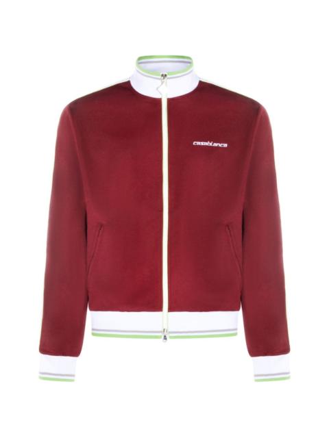 embroidered-logo sweatshirt