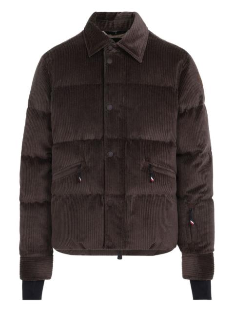 corduroy feather down coat