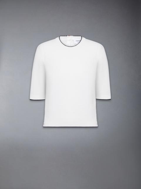 WOOL CREPE 4-BAR TEE