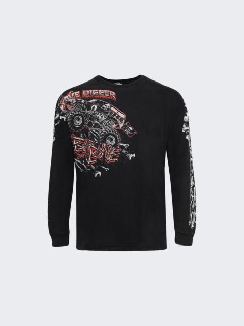Grave Digger Vintage Long Sleeve Tee Grave Digger
