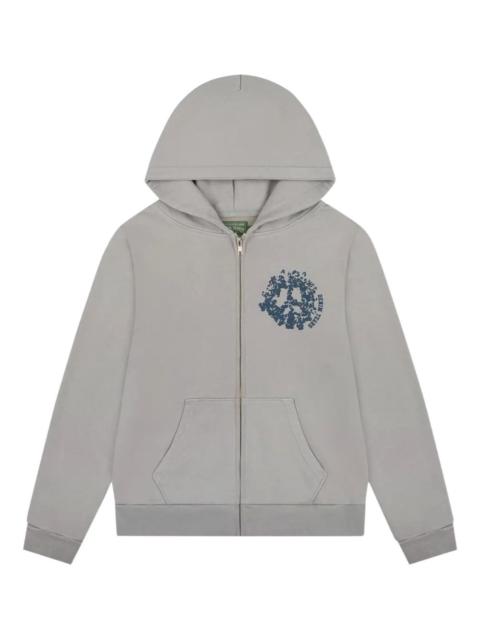 University zip-up hooded hoodie