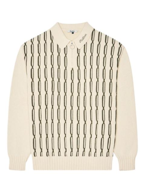 zip polo sweater