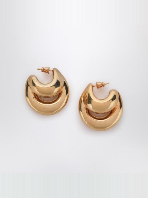 Blow Up Huggies earrings in gold tone
