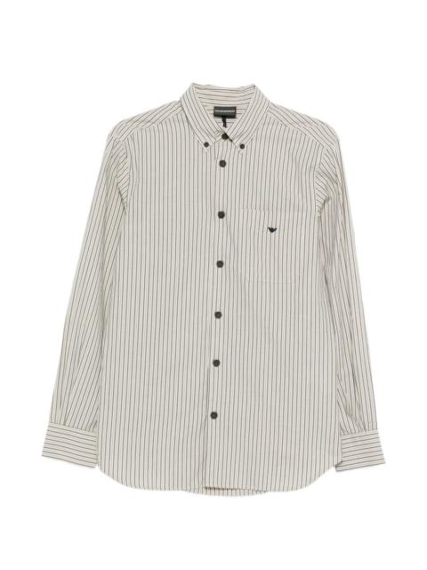 striped button shirt