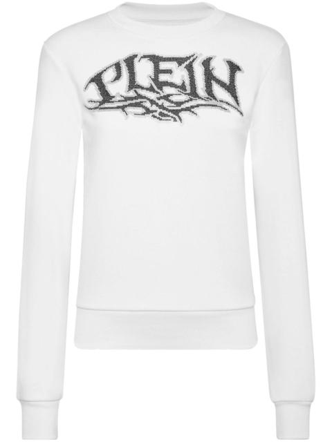 logo-embellished cotton sweatshirt