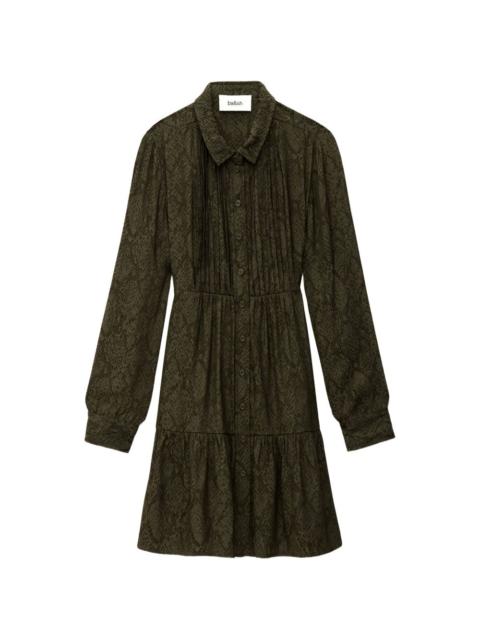 Rosyna snake-pattern mini dress