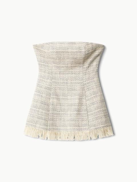 STAUD SILVIA TOP IVORY MULTI