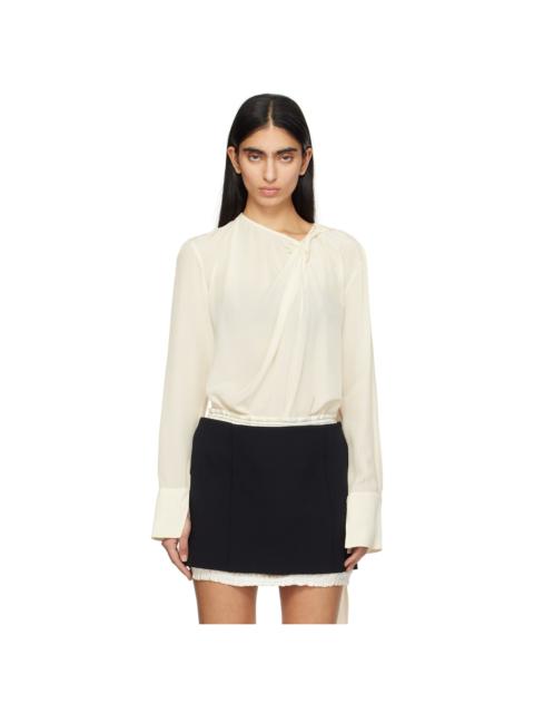 Off-White Twist Detail Scarf Blouse