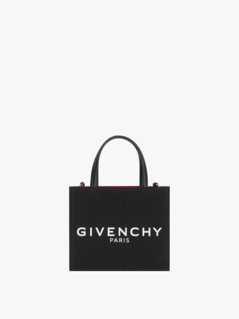 MINI G-TOTE SHOPPING BAG IN CANVAS