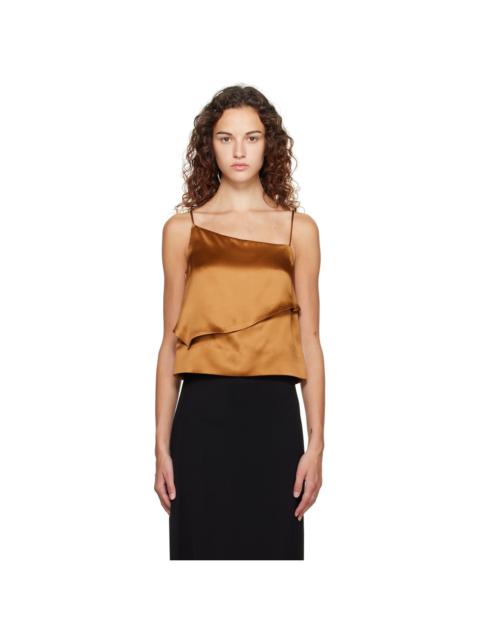 Brown Strike Tank Top