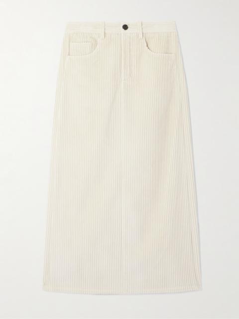 Calder Cotton-corduroy Midi Skirt
