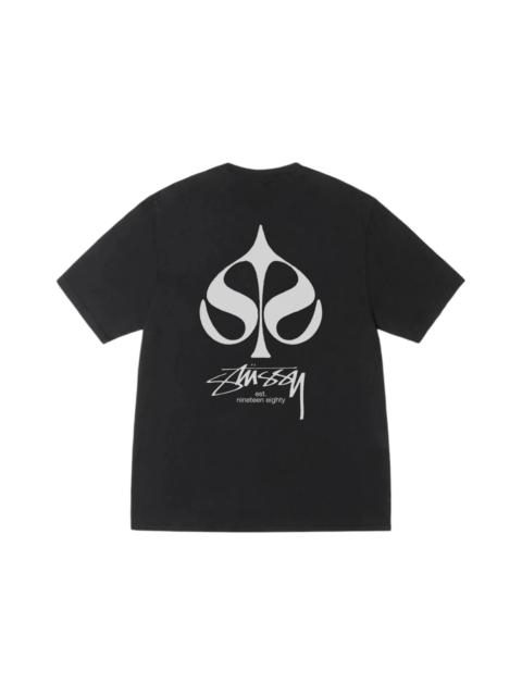 Stussy Spade Pigment Dyed Tee Black