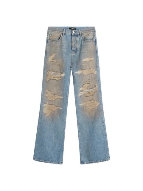 AMIRI Repaired Boot Cut Jeans
