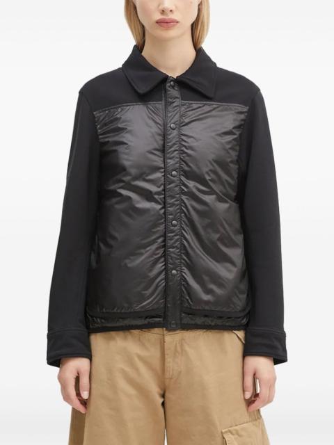 panelled button-fastening jacket