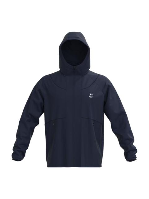 Under Armour Rush Fleece Full Zip Hoodie Jacket 'Blue' 1373806-410