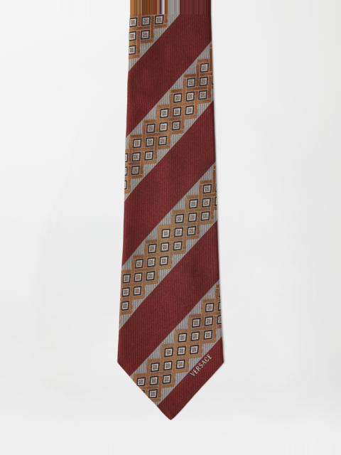 Printed Jacquard Silk Tie
