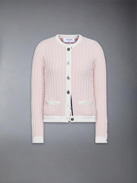 CASHMERE BABY CABLE STITCH CARDIGAN