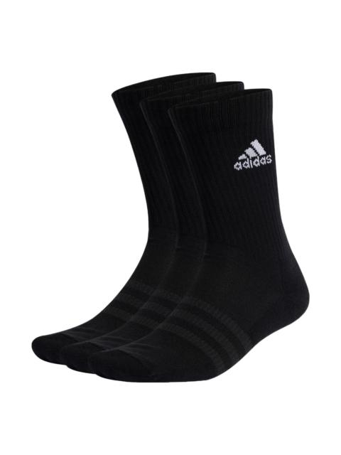 adidas Cushioned Crew Socks 3 Pairs 'Black' IC1310