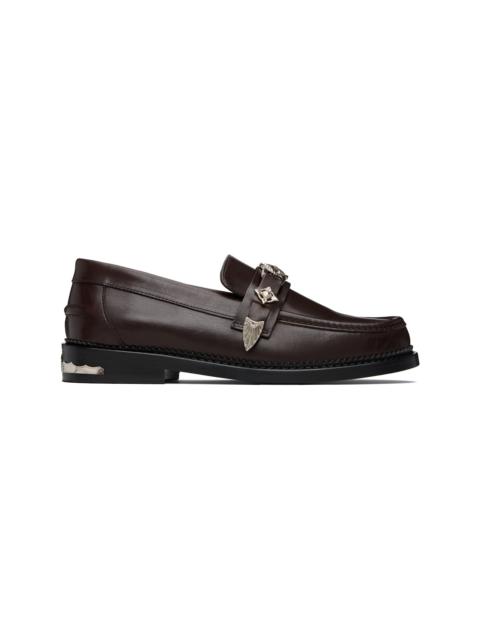 SSENSE Exclusive Brown Metal Loafers