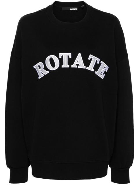 logo-patch organic-cotton sweatshirt
