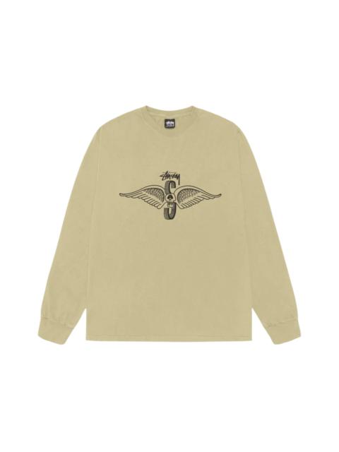Stussy Skull Wings L/S Pigment Dyed Tee Elm