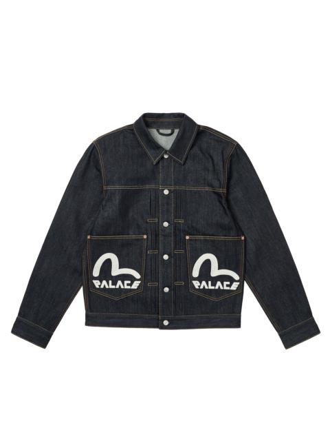 PALACE EVISU DICE DENIM JACKET RAW