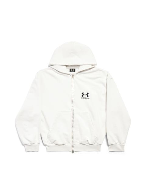 Women's Under Armour® Zip-up Hoodie Regular Fit in White/black