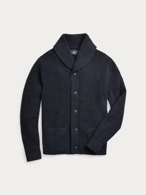 Cotton Shawl-Collar Cardigan