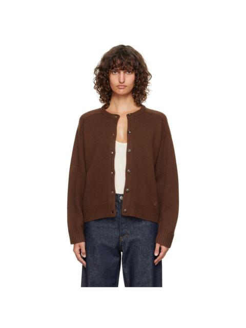Brown Aidar LDS Cashmere Blend Cardigan
