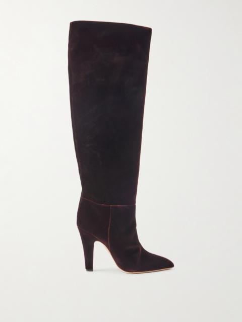 Elsa Velvet Knee Boots