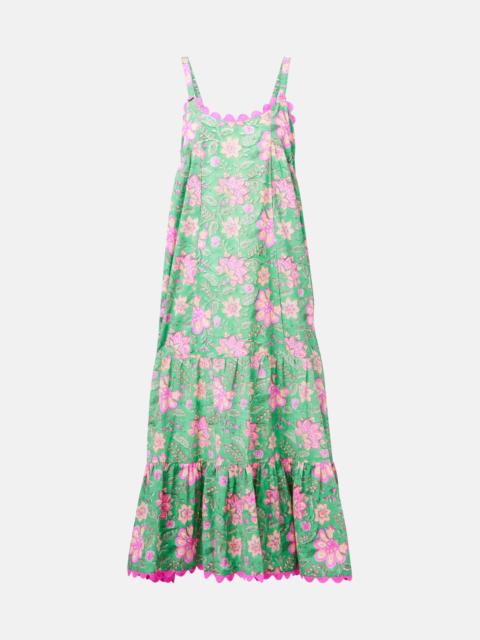 Printed cotton maxi dress